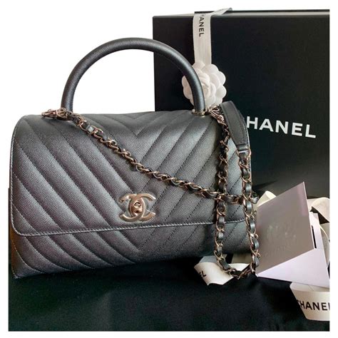 chanel coco handle mini chevron handle details|chanel mini coco handle price.